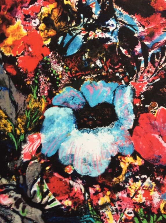 Ernst Fuchs - Bunter Blumenstrauss - gesigneerde gicleé op canvas kopen? Bied vanaf 45!