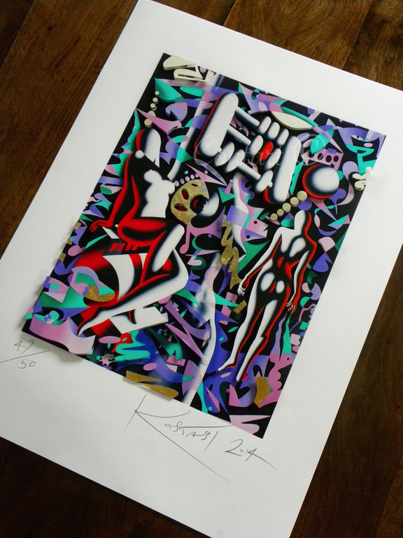 'Sirens of Temptation' - gesigneerde 3D constructie op basis van giclee - 2014 kopen? Bied vanaf 250!