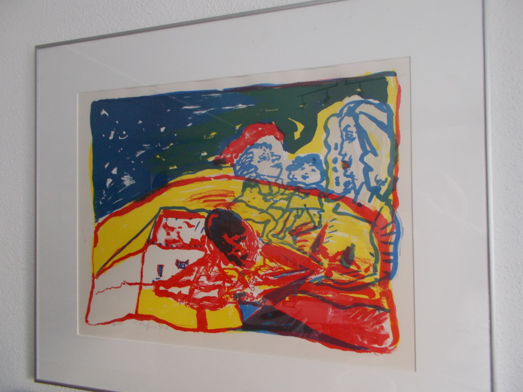 Pieter Defesche, kleurenlitho, ingelijst,  Familie verkocht voor € 80!