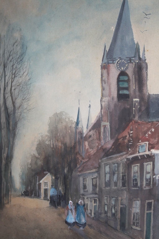 OUDE KERK te DELFT van AC TERHELL verkocht voor € 65!