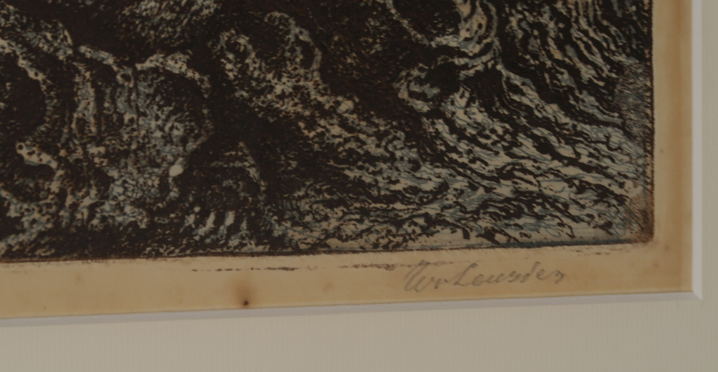 Willem van Leusden: Ets, Krater - Ingelijst kopen? Bied vanaf 1!