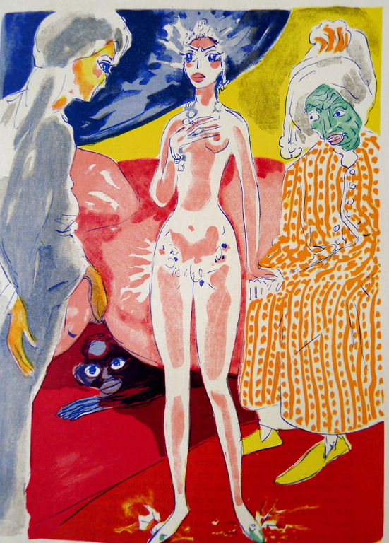 Kees van Dongen,drie houtgravures uit deel drie van 1001 Nacht,1955 kopen? Bied vanaf 45!