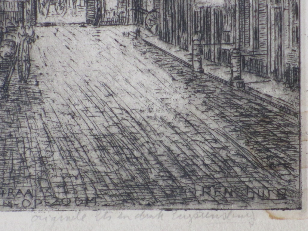 Eugene Rensburg, Lieve Vrouwestraat Bergen op Zoom, Ets kopen? Bied vanaf 1!