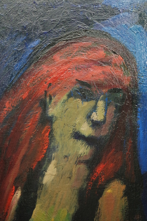 Theo van der Horst (1921-2003) - olieverf op doek - 2 figuren II kopen? Bied vanaf 170!