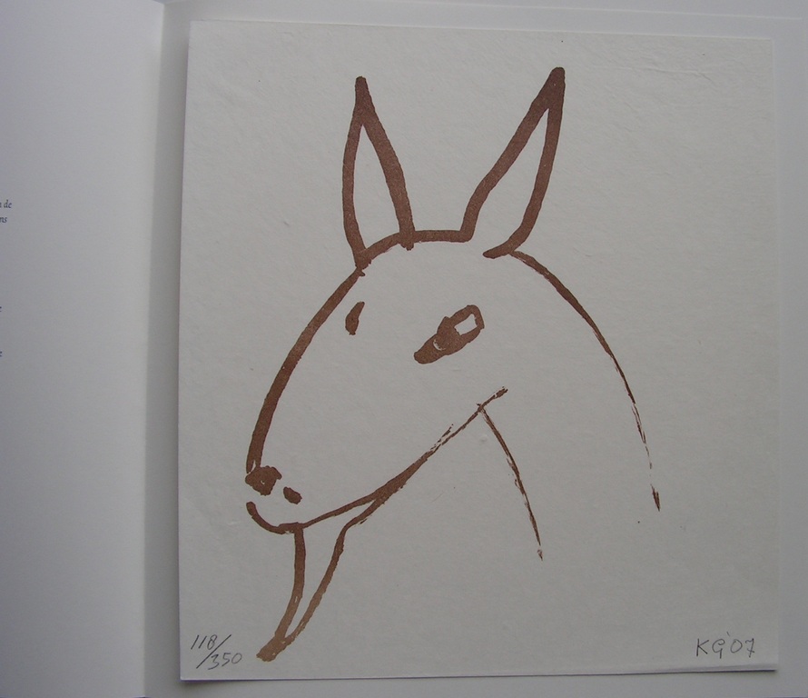 Klaas Gubbels  -  lithografie  -  het geitje kopen? Bied vanaf 95!