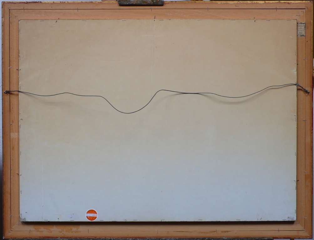 Harry Maas, De schilder lopend door zij geboorteplaats Stevenweert. Gouache. kopen? Bied vanaf 850!