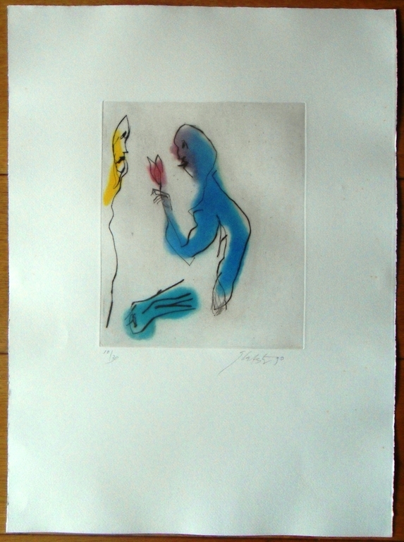 Lataster: compositie 1 (droge naald ets) verkocht voor € 130!