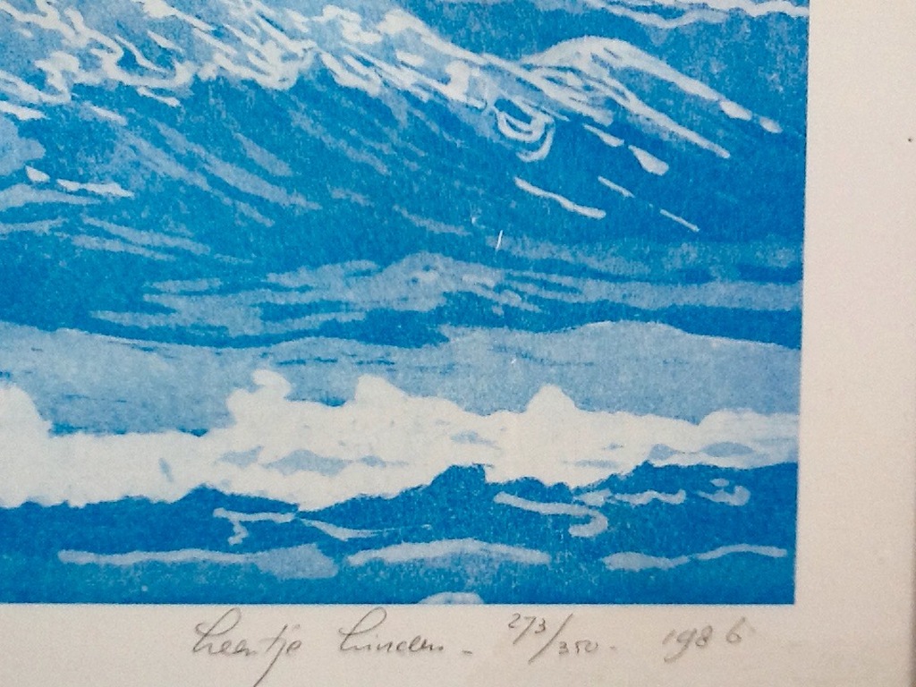 Leentje Linders kleurenets blinddruk , ingelIjst kopen? Bied vanaf 65!