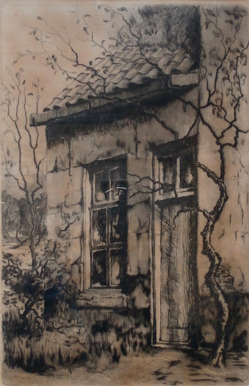 Laatste keer: Hans van Dokkum - ingelijste ets: huis verkocht voor € 40!