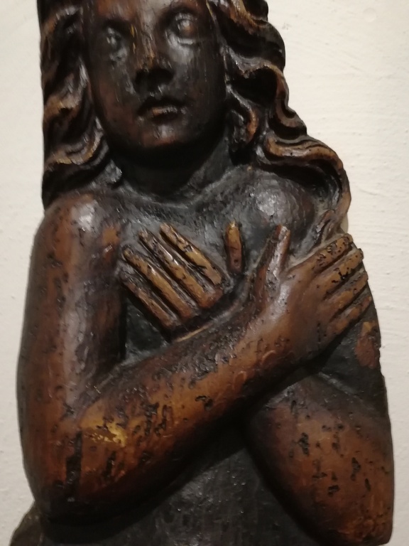 Prachtig houtsnijwerk uit tropische hardhout soort - "de zeemeermin" kopen? Bied vanaf 15!