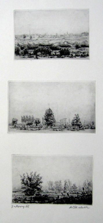 Gerard van Rooy, drie etsen op één blad uit 1962 de ets is in goede conditie  kopen? Bied vanaf 75!