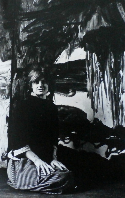 Cor Dekkinga - foto: Dora Tuinman in haar atelier in Parijs - 1959 verkocht voor € 40!