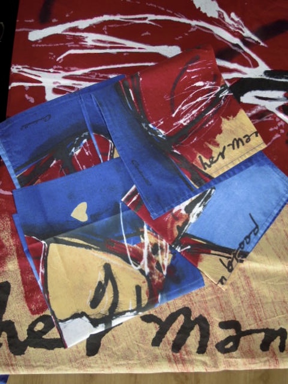 HERMAN BROOD tafelkleed met 5 servetten 200 x 135cm  kopen? Bied vanaf 25!