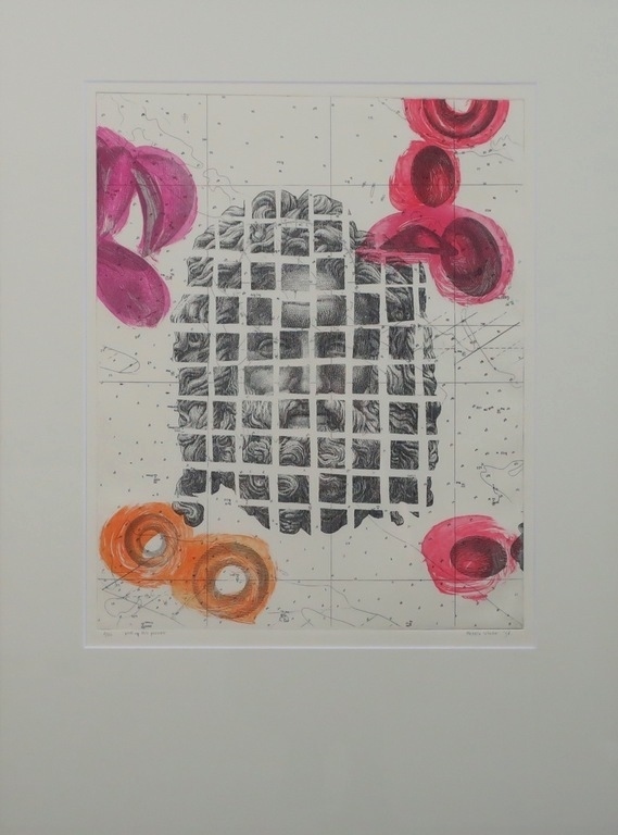 Harald Vlugt etsen, Pick up his pieces I & II - ingelijst  verkocht voor € 46!