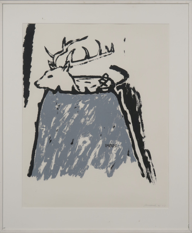 Anne Semler: Zeefdruk, Imbos - Ingelijst verkocht voor € 36!