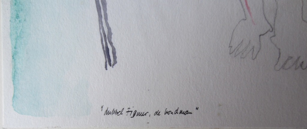 HENRI DE HAAS AQUAREL OP BOARD 1968 DOGTROEP kopen? Bied vanaf 1!
