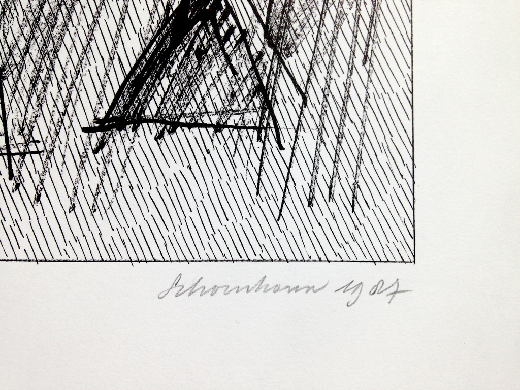 Jan Schoonhoven, Zeefdruk uit 1987, Gesigneerd kopen? Bied vanaf 245!