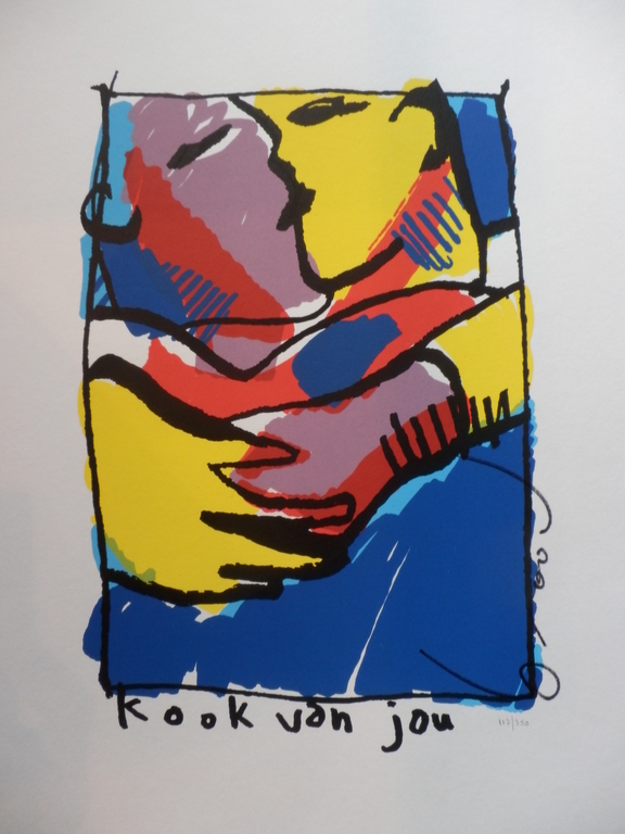 HERMAN BROOD Zeefdruk KOOK VAN JOU HANDGESIGNEERD.... verkocht voor € 150!