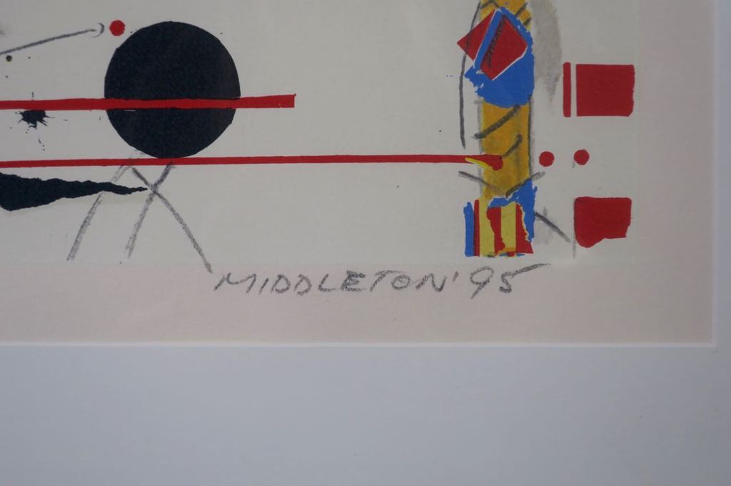 Sam Middleton: Zeefdruk, Drum sticks - Ingelijst kopen? Bied vanaf 60!