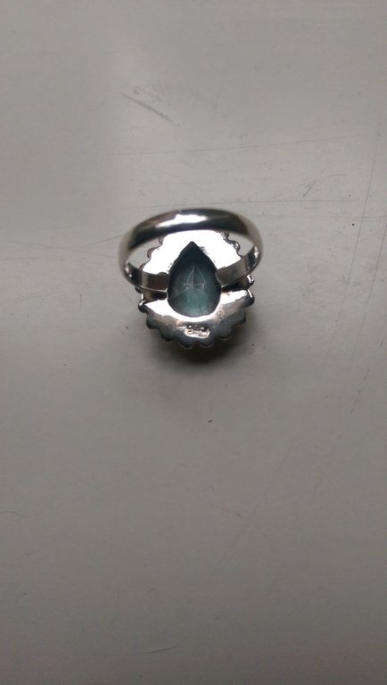 Zilveren ring met regenboog topaas  kopen? Bied vanaf 11!
