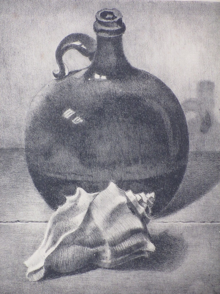 Toon van de Muysenberg, Stilleven met schelp, Litho kopen? Bied vanaf 1!