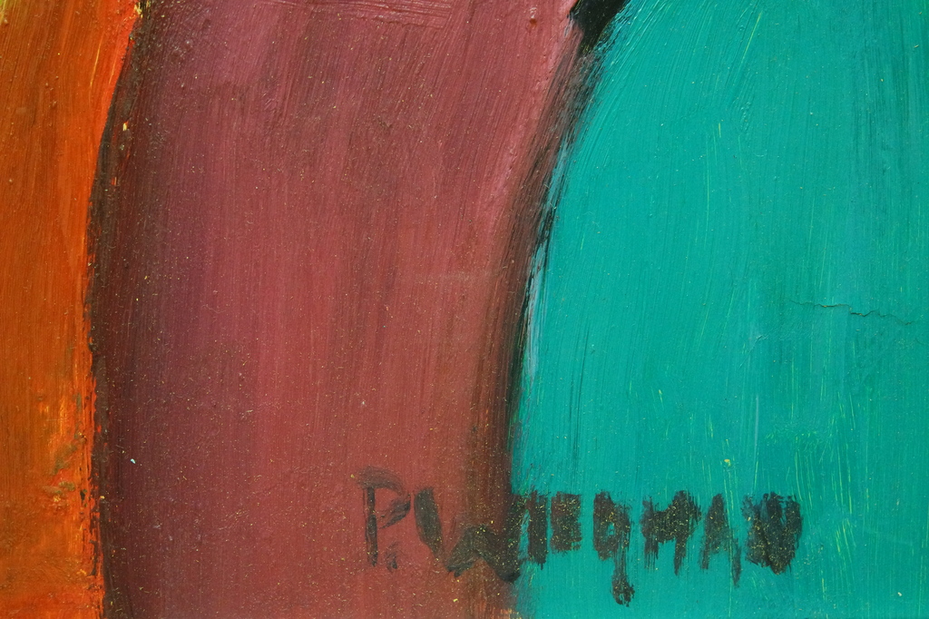 Piet Wiegman (II) (1930-2008) - olieverf op board - abstractie compositie kopen? Bied vanaf 390!