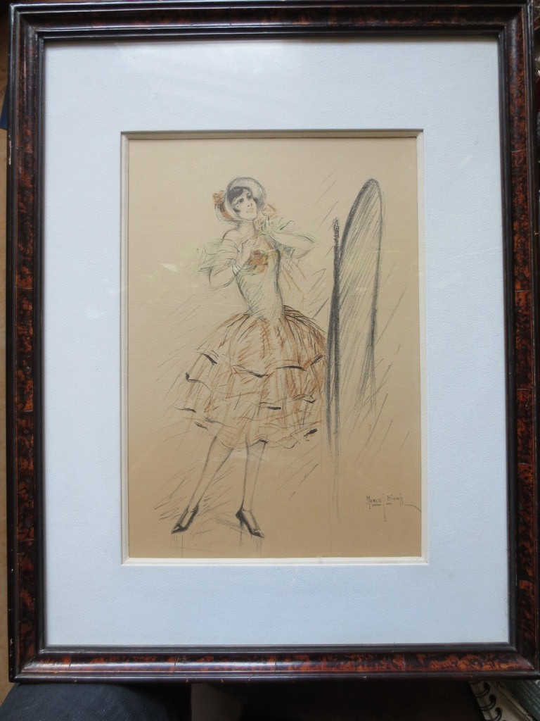 Marcel Bloch (1884-?) Frankrijk Tekening in crayon kopen? Bied vanaf 60!