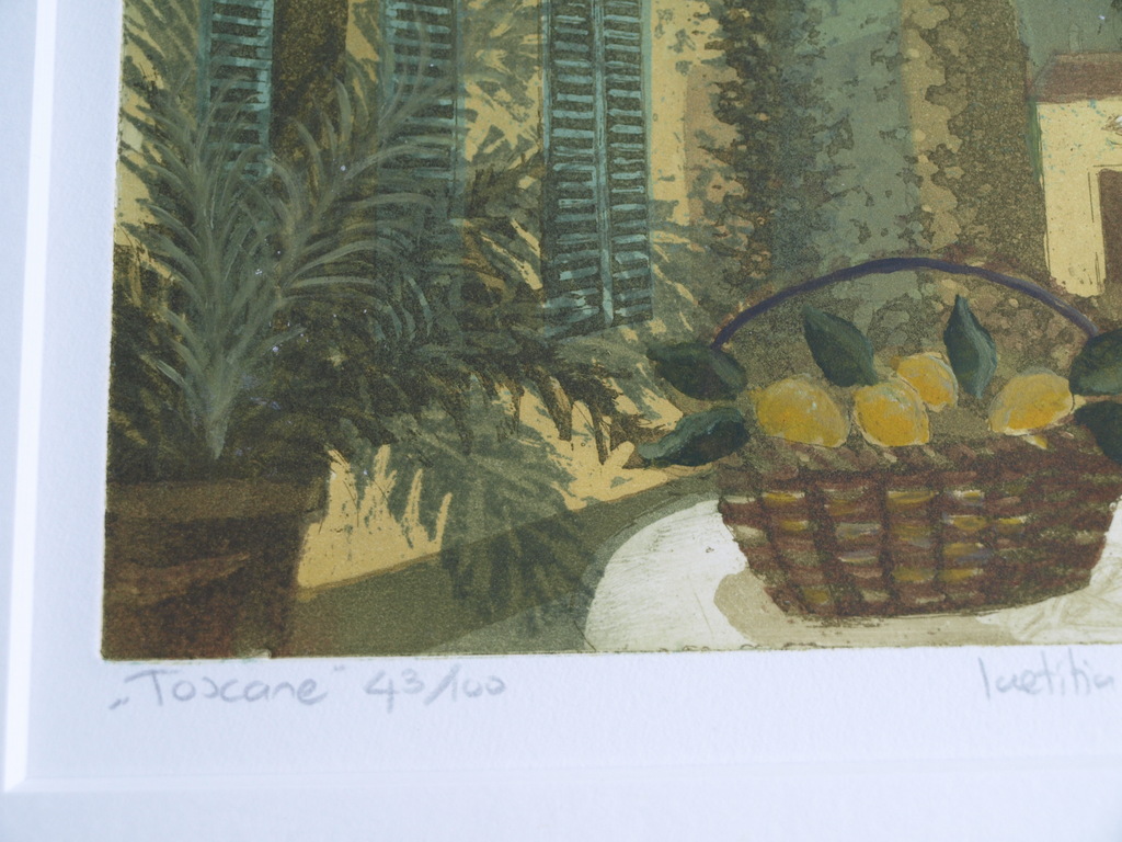 Laetitia de Haas: Kleurenets , Toscane – Ingelijst – 2004 kopen? Bied vanaf 1!