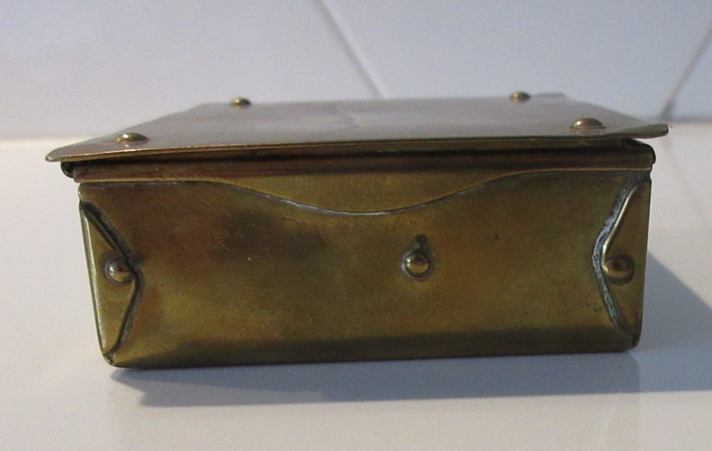 Duits Jugendstil Messing dekseldoosje kopen? Bied vanaf 15!