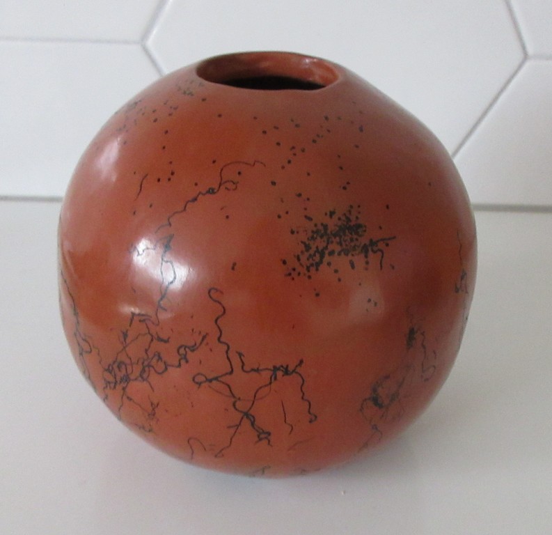 Terracotta Navajo Paardenhaar vaas  kopen? Bied vanaf 1!