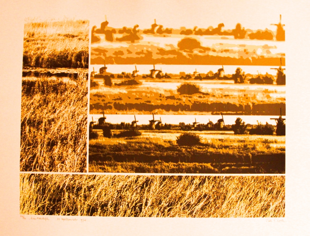 Piet Fioole: Zeefdruk, Kinderdijk kopen? Bied vanaf 25!