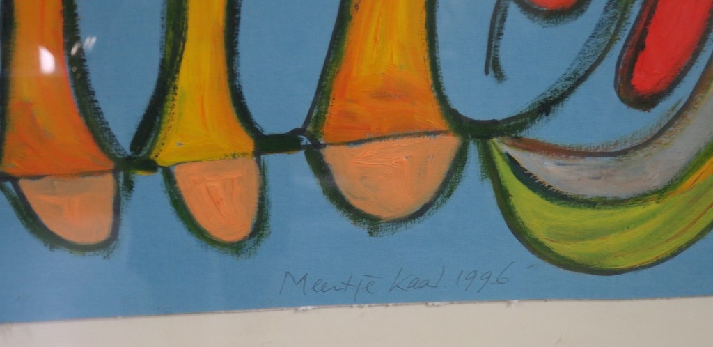 Meertje Kaal: Acryl op papier, Mier op het Concertgebouwplein - Ingelijst kopen? Bied vanaf 1!