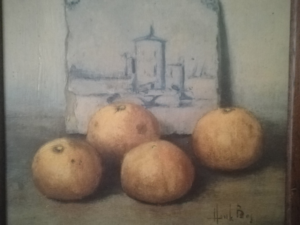 Henk Bos 1901 - 1979 - olieverf op paneel - stilleven met peren kopen? Bied vanaf 1!