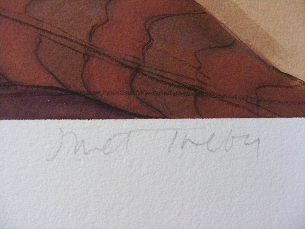 Janet Treby, handgesigneerde glicee, "Contemplation", met C.O.A. kopen? Bied vanaf 150!