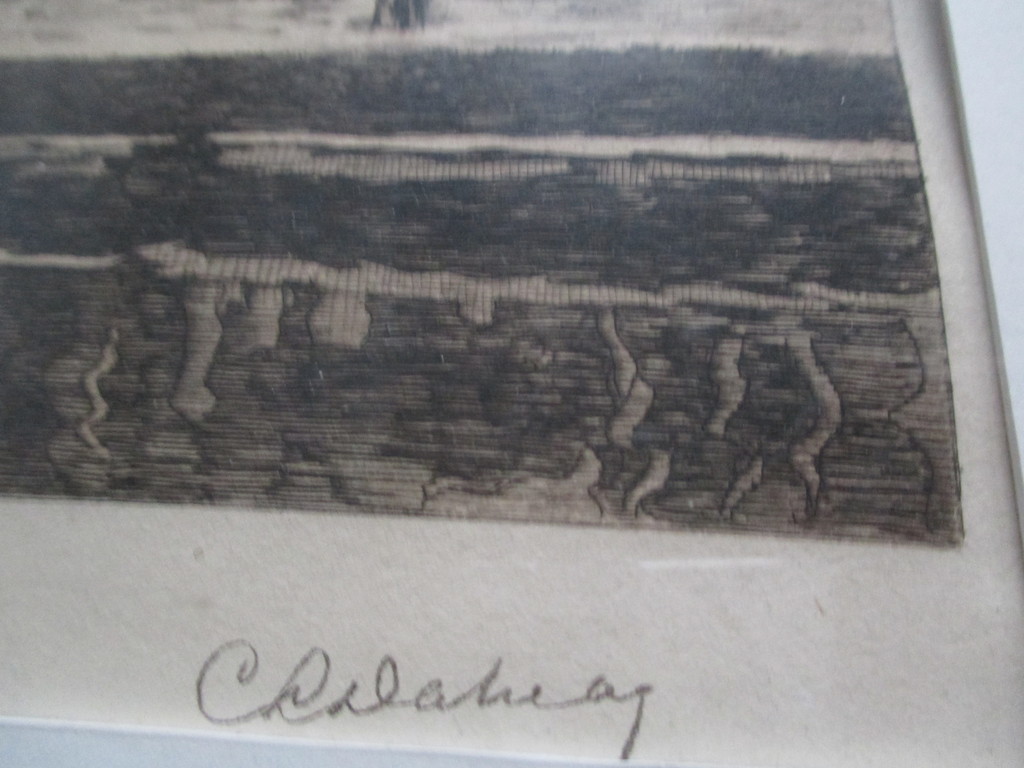 C. L. Dake sr., ingelijste ets, Lauriersgracht Amsterdam kopen? Bied vanaf 40!