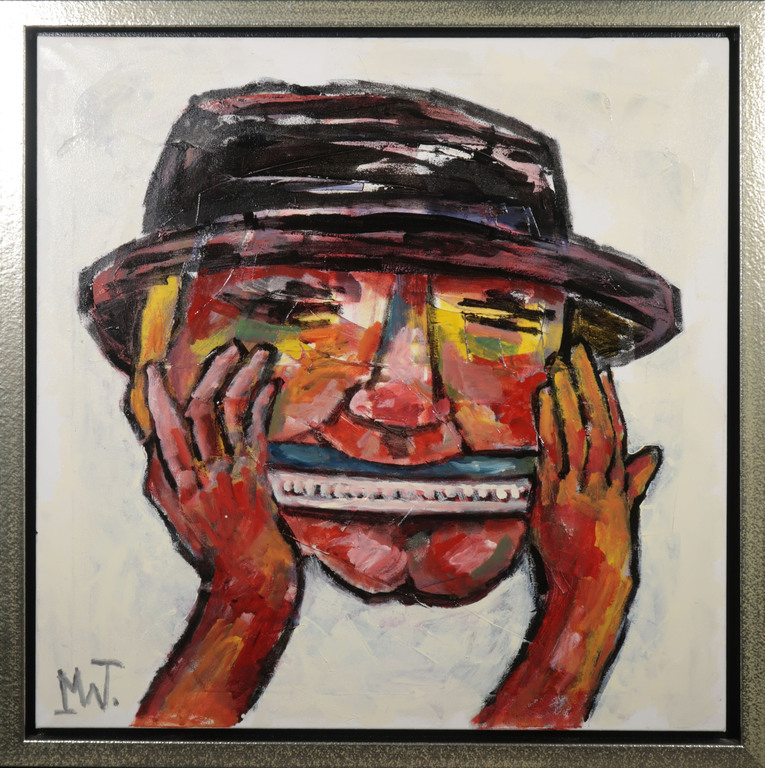 Martin van Wordragen: Olieverf op doek, Musicus - Ingelijst kopen? Bied vanaf 450!