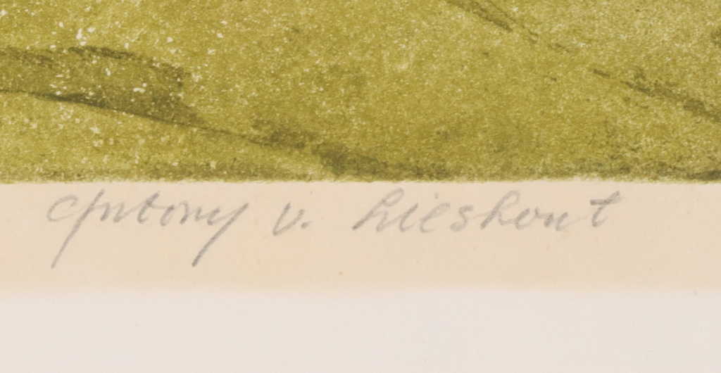 Anthony van Lieshout: Ets en aquatint, Beeindigde afgraving kopen? Bied vanaf 1!