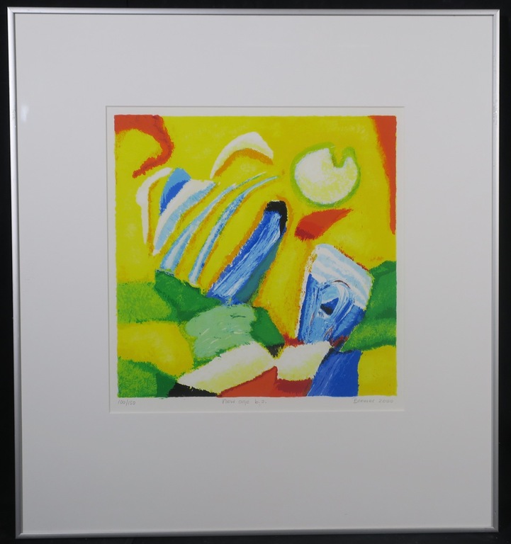 Saskia Bremer: Zeefdruk, New age b.2. - Ingelijst kopen? Bied vanaf 20!