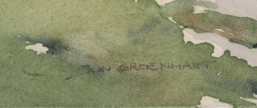 Jan Groenhart: Aquarel, Durgerdam kopen? Bied vanaf 50!