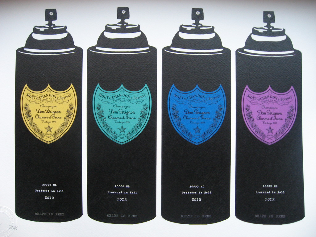 DEATH NYC: '4 Drunk sprays' - opl. 100 ex. - met COA kopen? Bied vanaf 28!