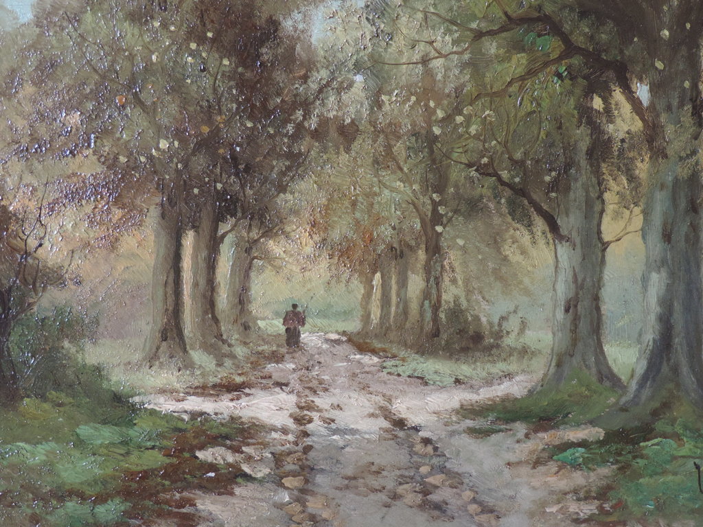 Hendrik Jan ten Cate, Zutphen 1867- Den Haag 1955. Olieverf op paneel. kopen? Bied vanaf 110!