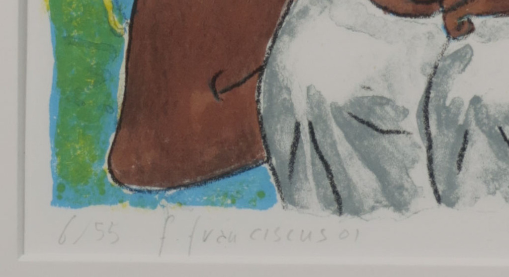 Frans Franciscus: Litho, Zwarte Madonna - Ingelijst kopen? Bied vanaf 1!