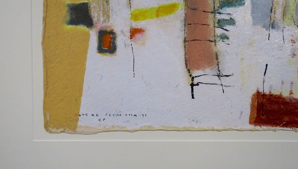 Anneke Peereboom: Zeefdruk, Sunny side I - Ingelijst kopen? Bied vanaf 40!