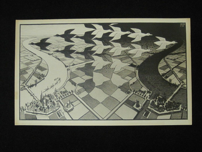 M.C.Escher1898-1972 oude lithografie  kopen? Bied vanaf 1!