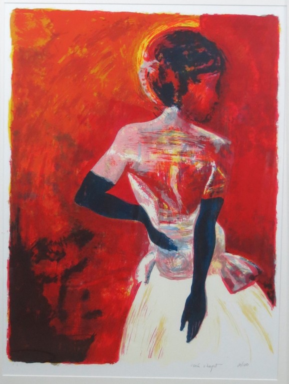 Corrie van Heijst: Zeefdruk, Dame - Ingelijst (Groot) kopen? Bied vanaf 60!