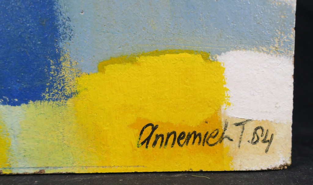 Annemiek Tjepkema: Acryl op board, Abstracte compositie I kopen? Bied vanaf 1!