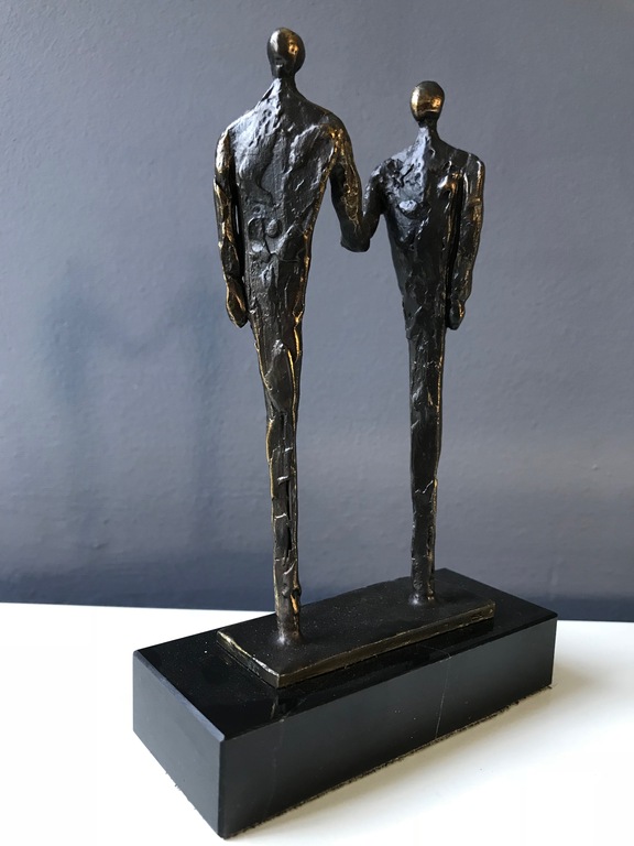 Corry Ammerlaan van Niekerk - "De Afspraak" - Sculptuur op sokkel kopen? Bied vanaf 1!