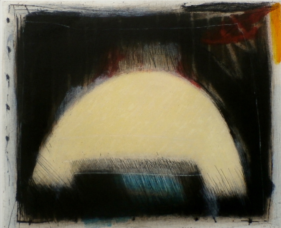 Kees Slegt - abstracte ets - 1987 verkocht voor € 35!
