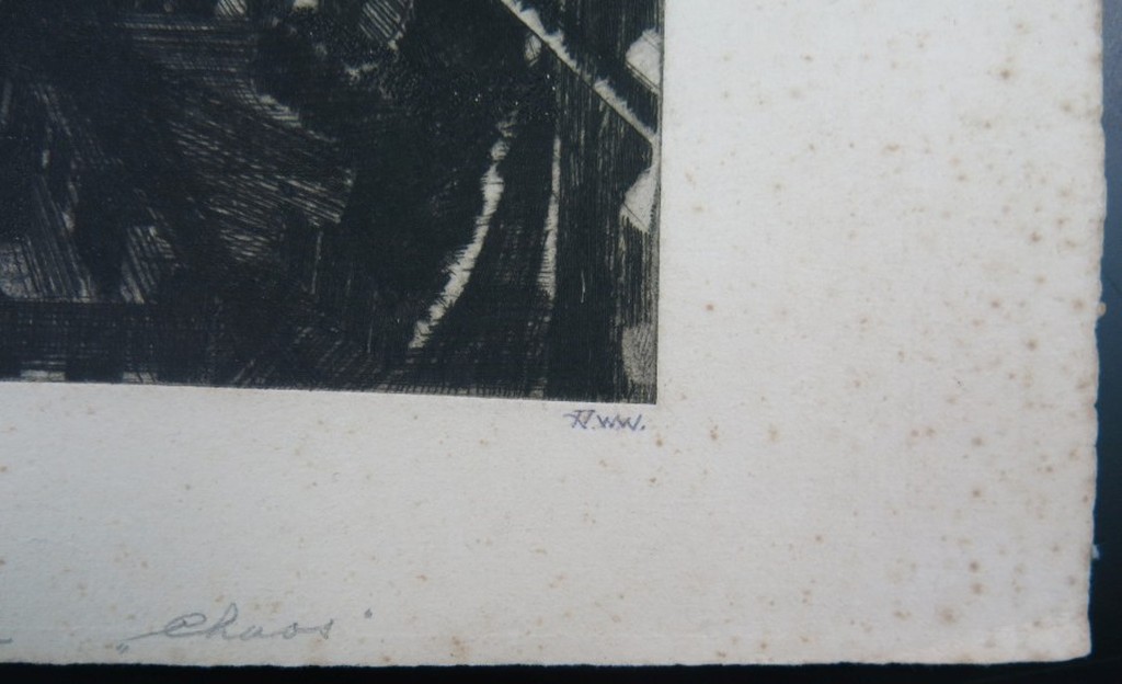 Roline Maria Wichers Wierdsma: Ets, Chaos + 5 onbekend kopen? Bied vanaf 35!