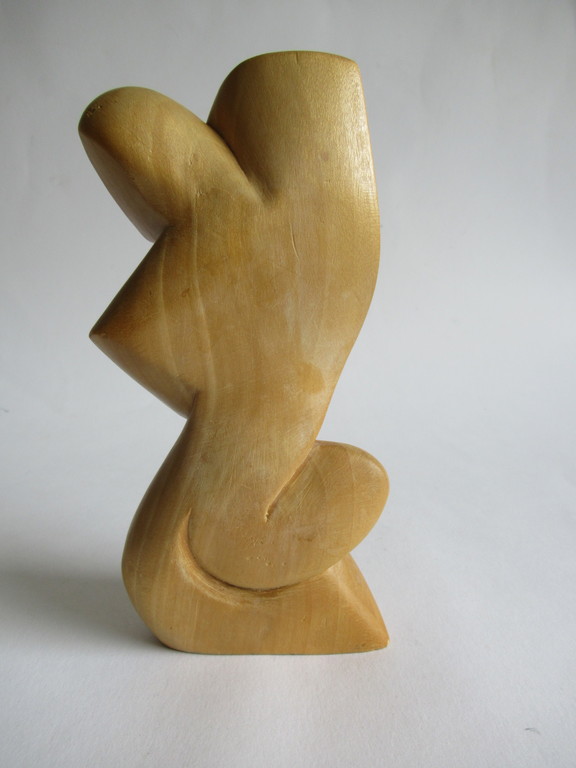 Onbekende kunstenaar: houtenbeeld, liefdespaar kopen? Bied vanaf 1!